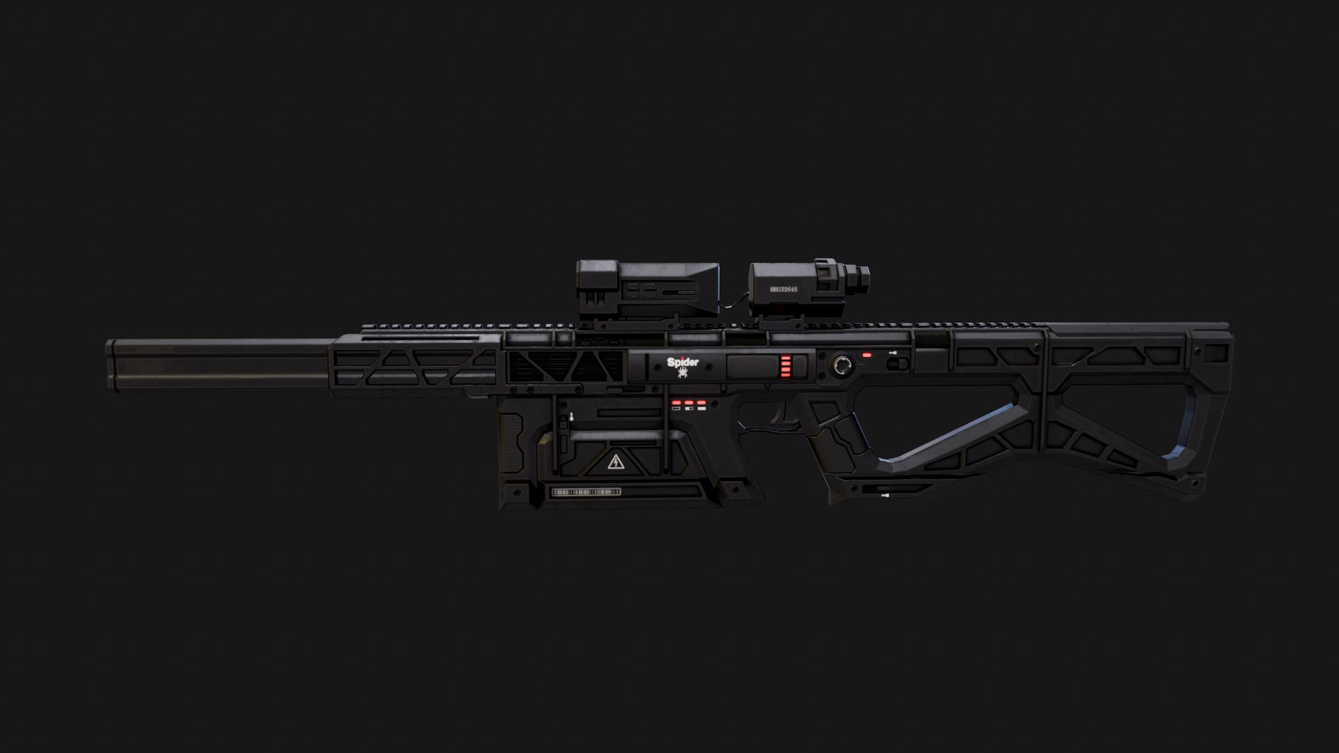 Low-Poly Model Sci Fi Automatic Gun 3D - TurboSquid 2278331