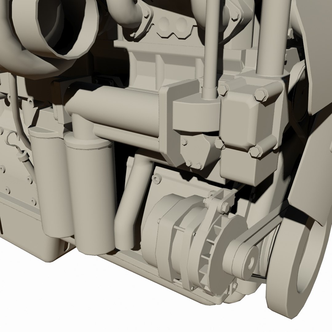 3D diesel engine - TurboSquid 1219324