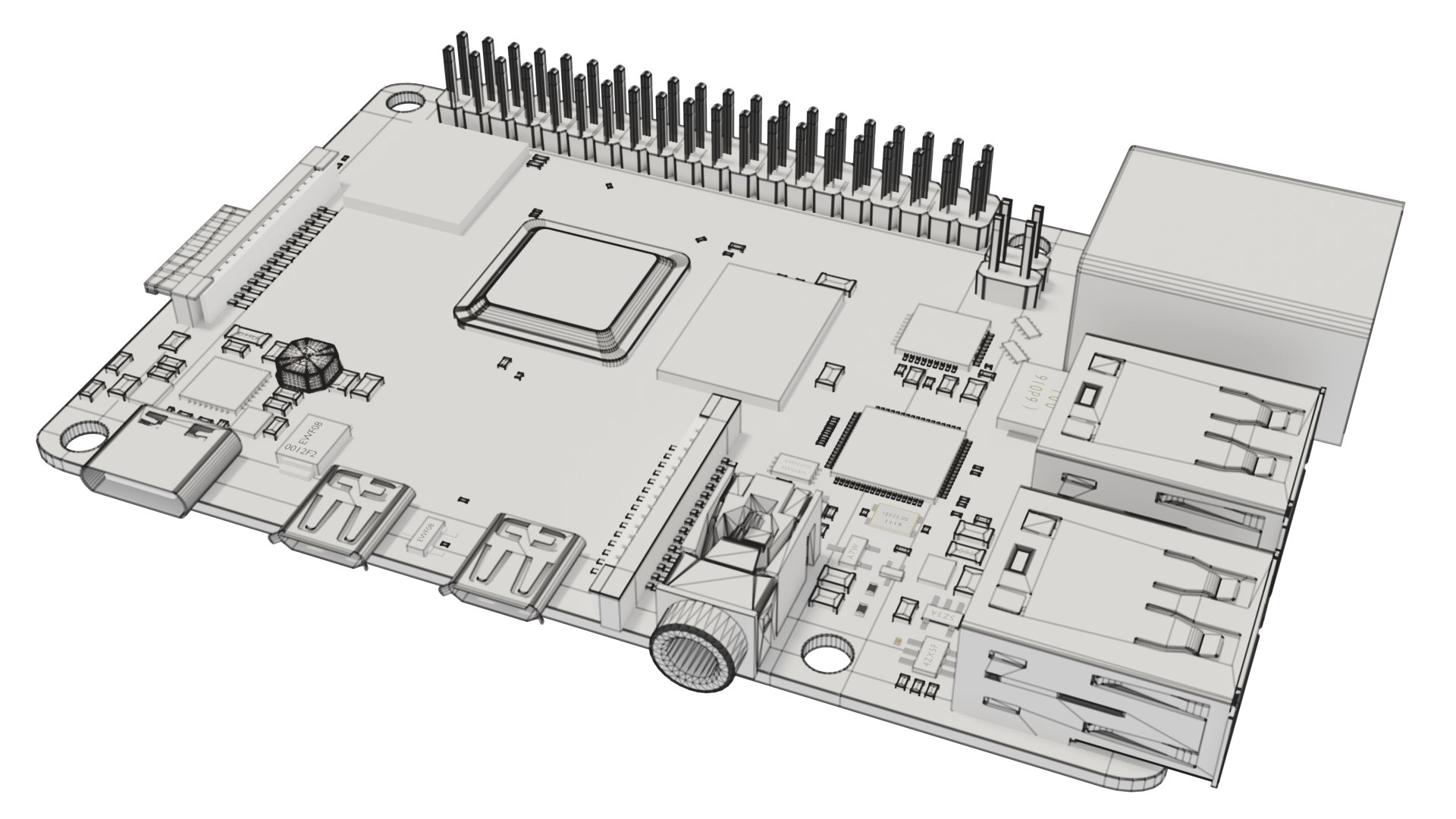 Raspberry Pi 4 3D Model - TurboSquid 1737753