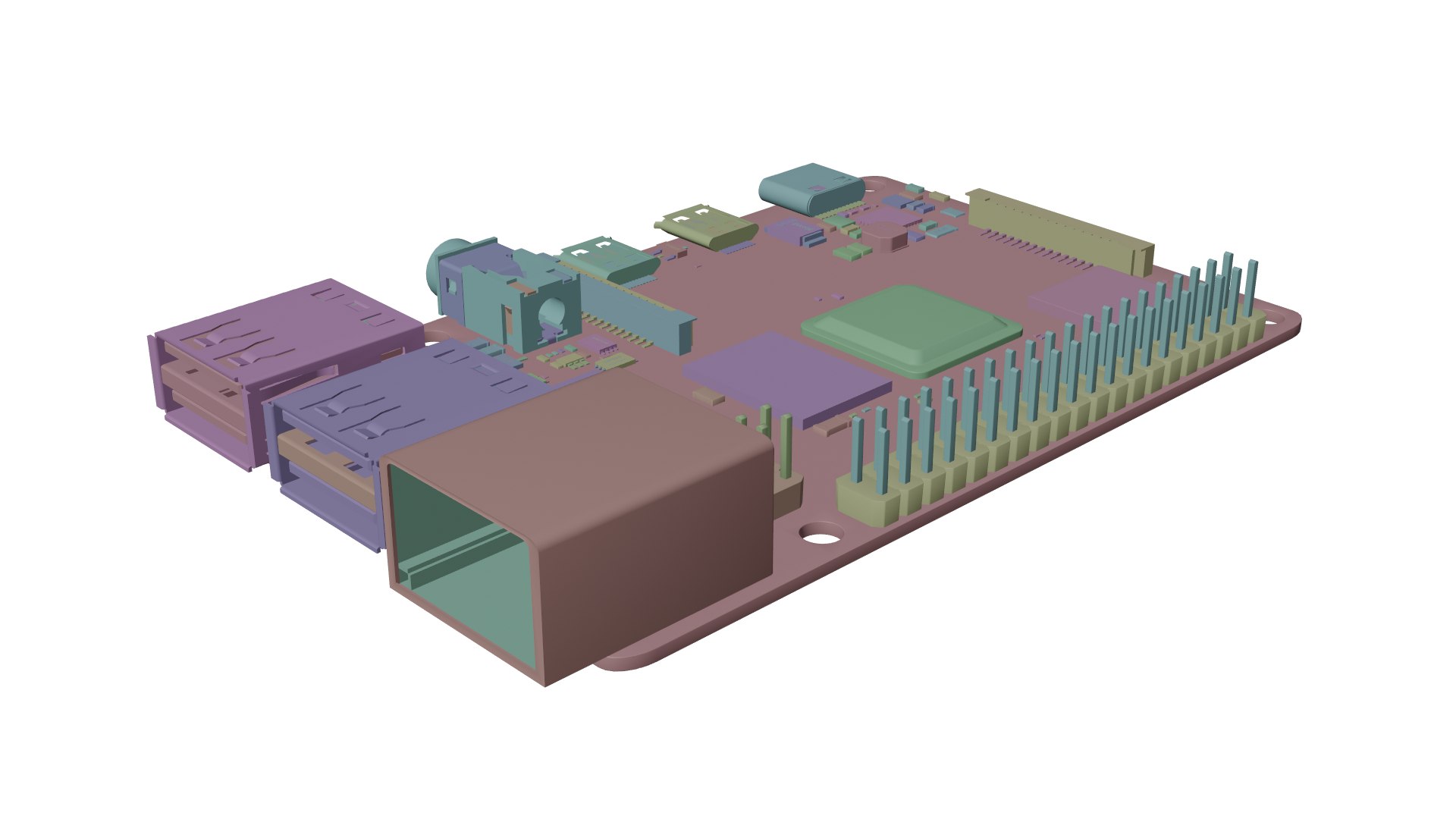 Raspberry Pi 4 3D Model - TurboSquid 1737753