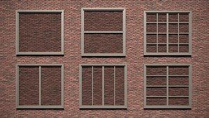 3D Low Poly Window model