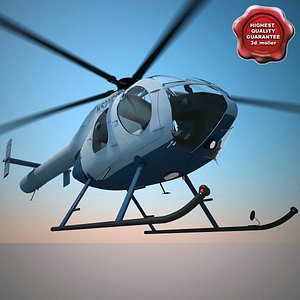 3d helicopter md 520n