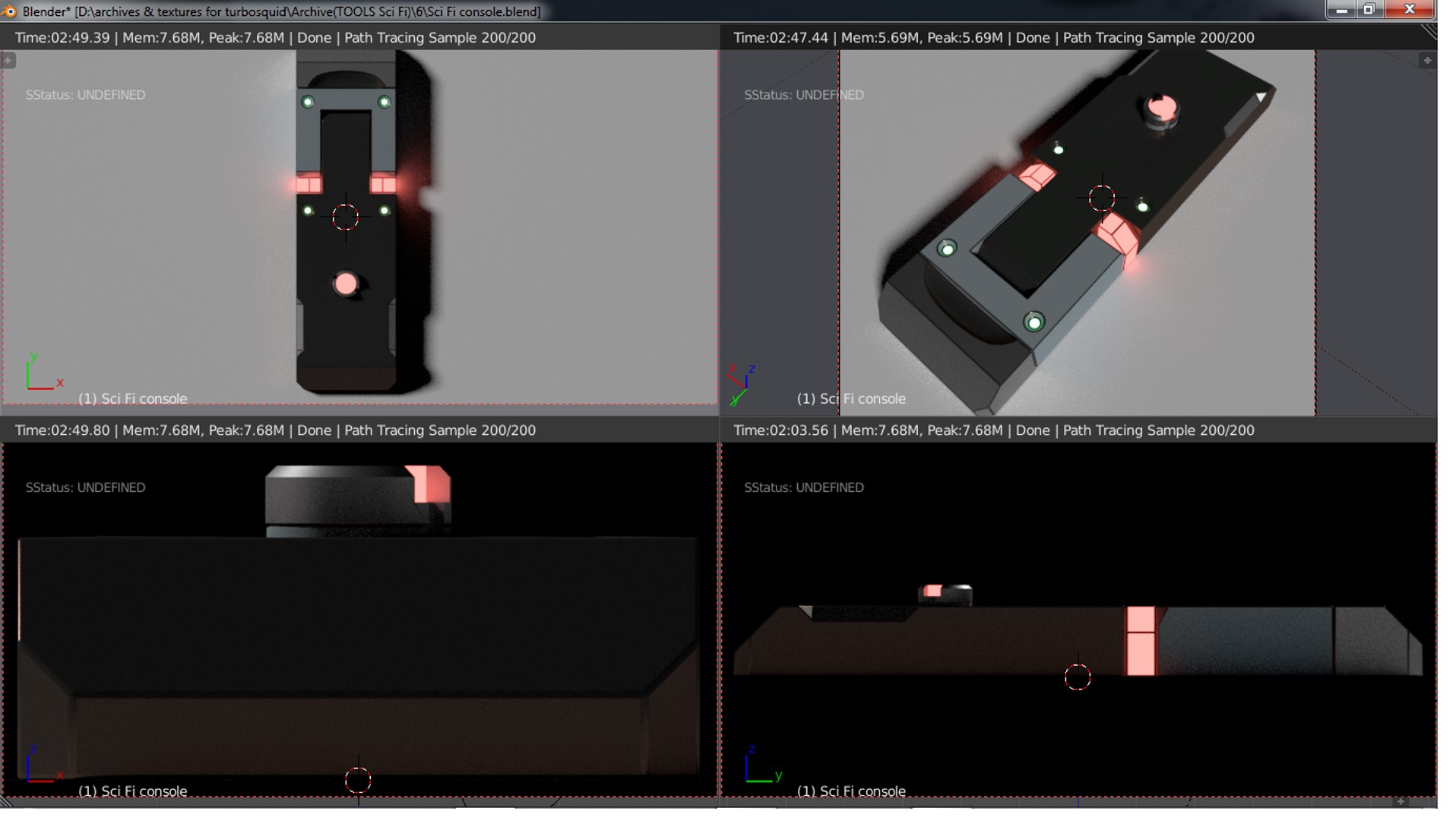 Sci Fi Console Model - TurboSquid 1165586
