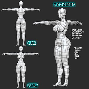 Male Hero Body Base Mesh in Rest Pose 3D Model $14 - .3ds .fbx .max .ma  .obj .unknown .c4d - Free3D