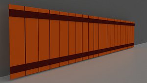 3D model Wooden Fence