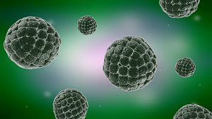 Virus cells  Streptococcus  molecules infectious medical advertising cells 3D