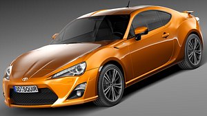 3d model subaru 2013 sport coupe