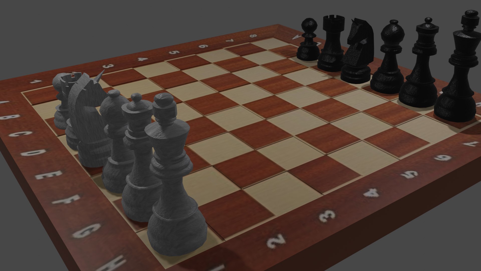 Wooden Chess Set 3D Model - TurboSquid 2036292