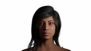 3D Maria Blender Realistic Female Character