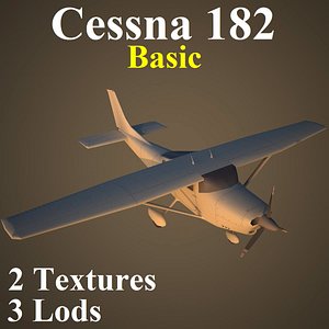 3d cessna 182 basic model