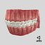 Human Mouth With Self Ligating Transparent Dental Braces V02