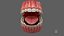 Human Mouth With Self Ligating Transparent Dental Braces V02