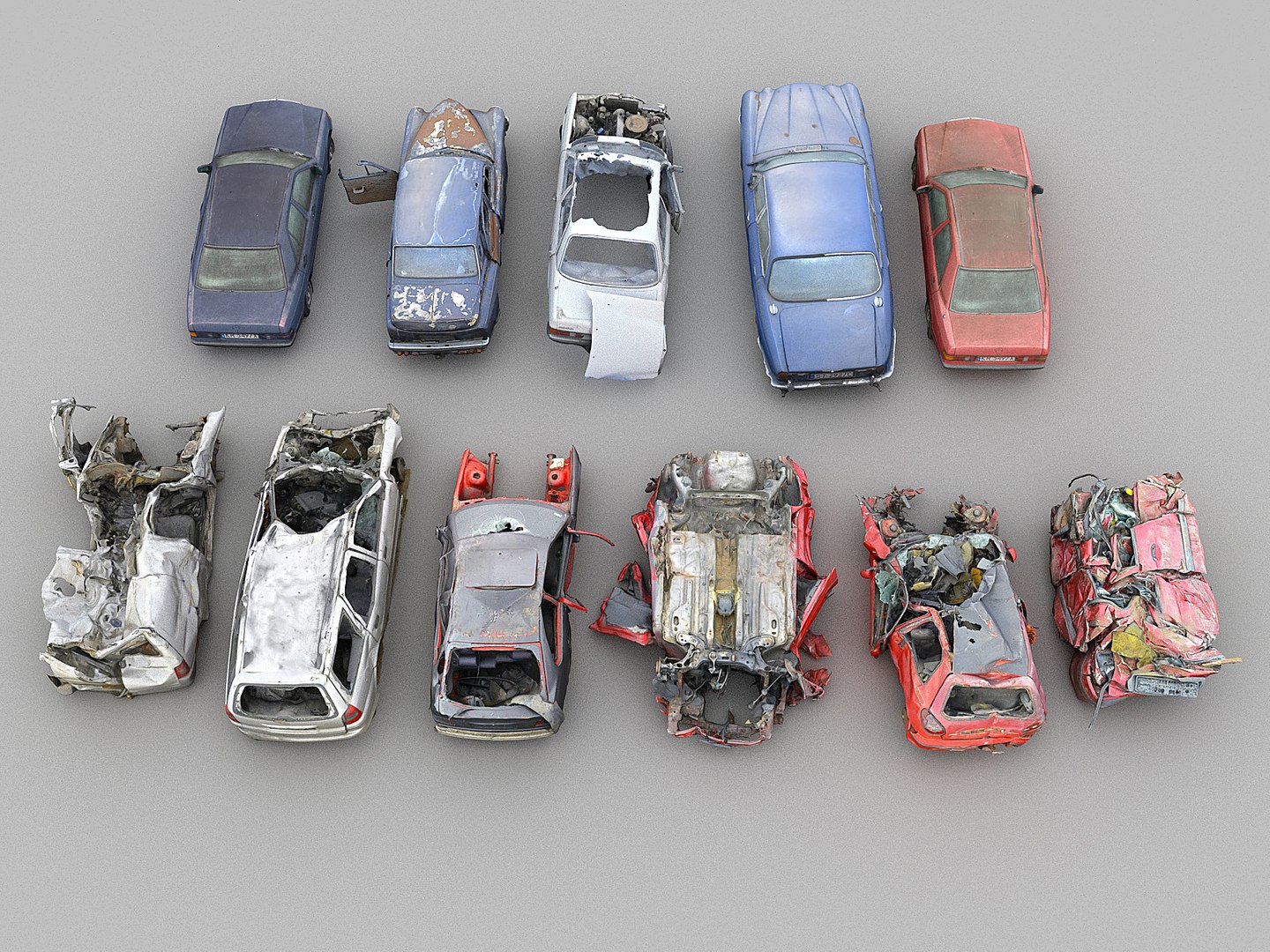 Car wreck pack 10 3D model - TurboSquid 1392458