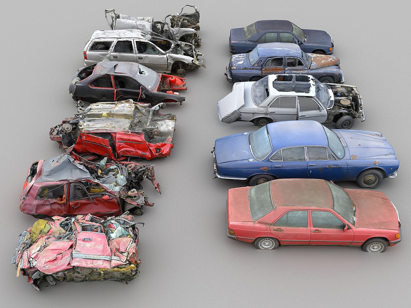 Car Wreck Pack 10 3D Model - TurboSquid 1392458