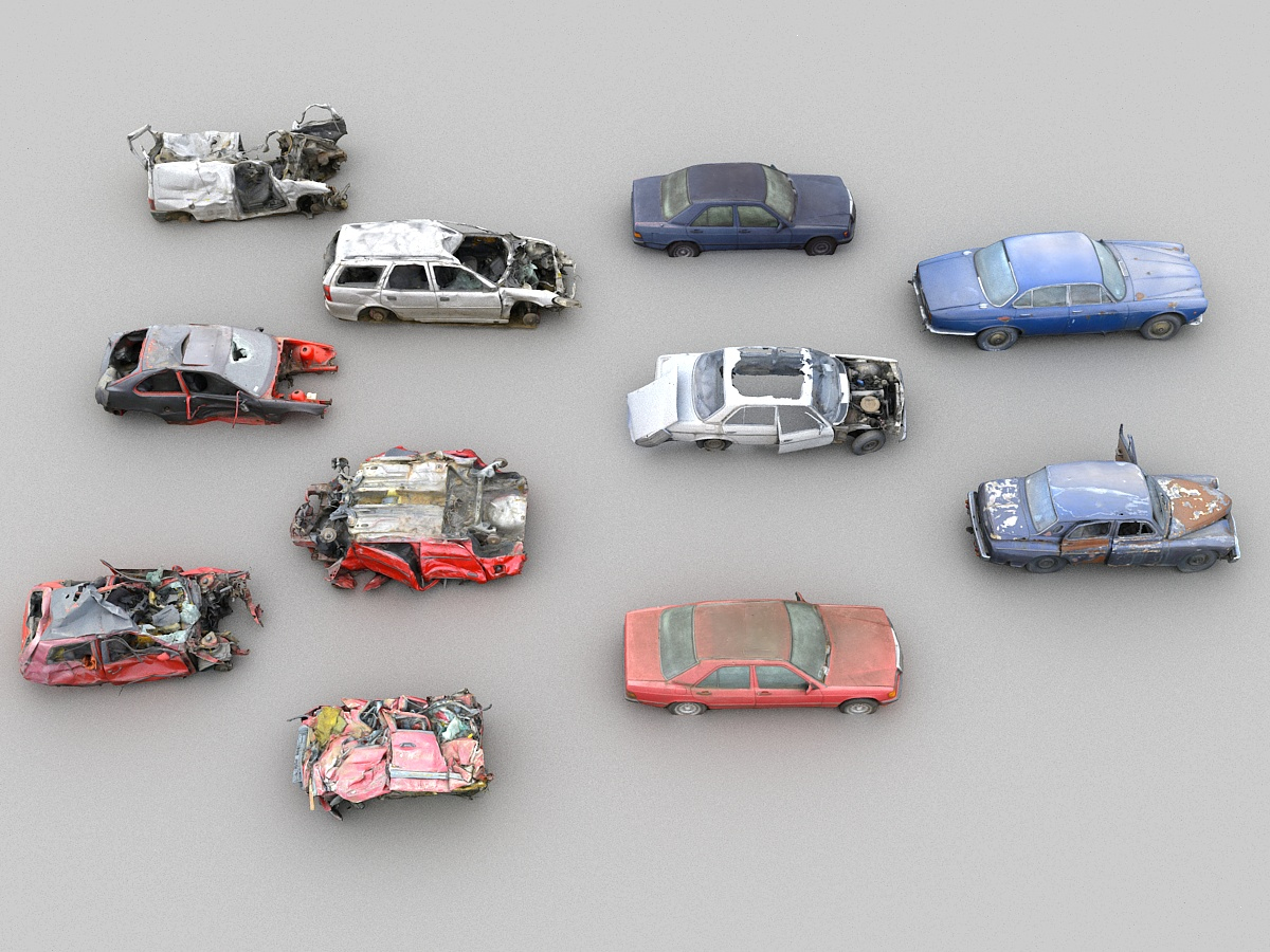 Car wreck pack 10 3D model - TurboSquid 1392458