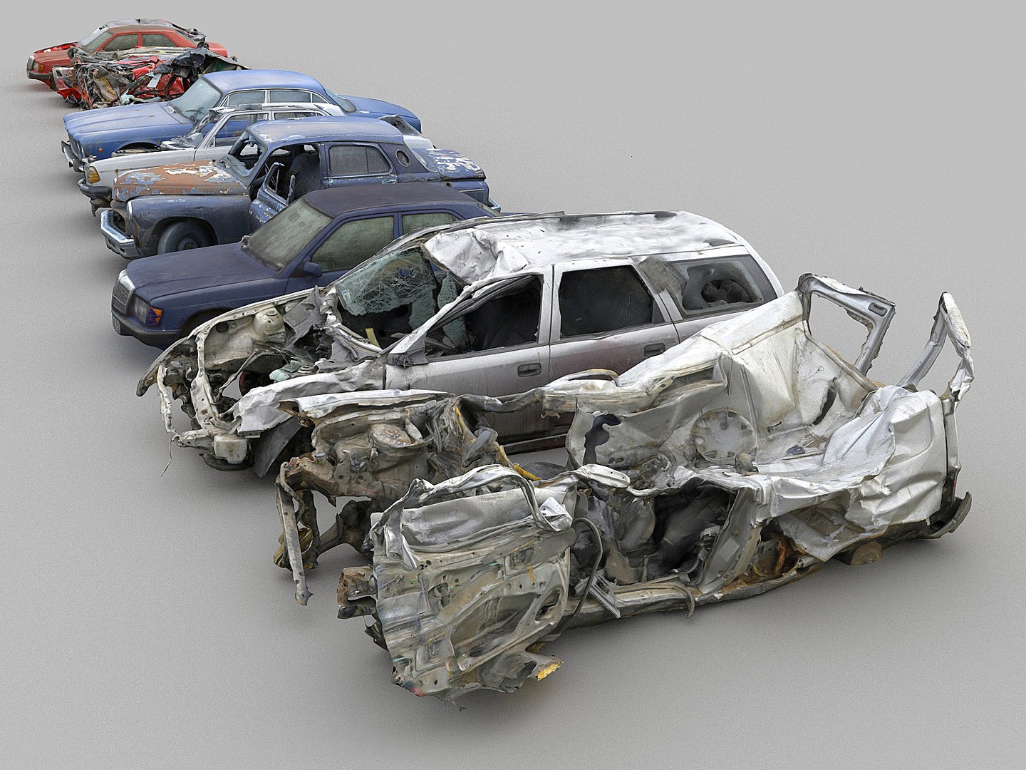 Car Wreck Pack 10 3D Model - TurboSquid 1392458