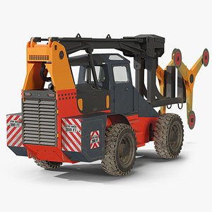 3D Tree Trimmer Machine Dirty Rigged for Cinema 4D model