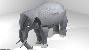 asia elephant 3D model