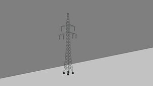 Angle Pylon Low Poly 3D model