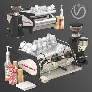 La marzocco coffee machine with decor