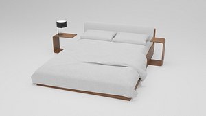 Bed for interior 3D model