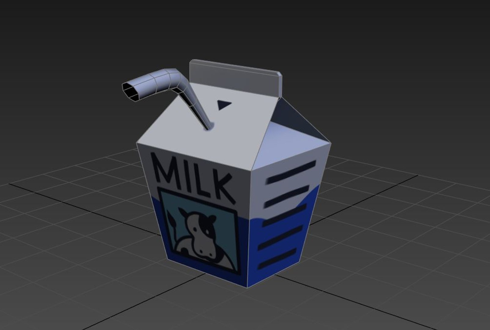 Small Milk Carton D Model TurboSquid