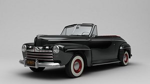 3D Ford DeLuxe 1946