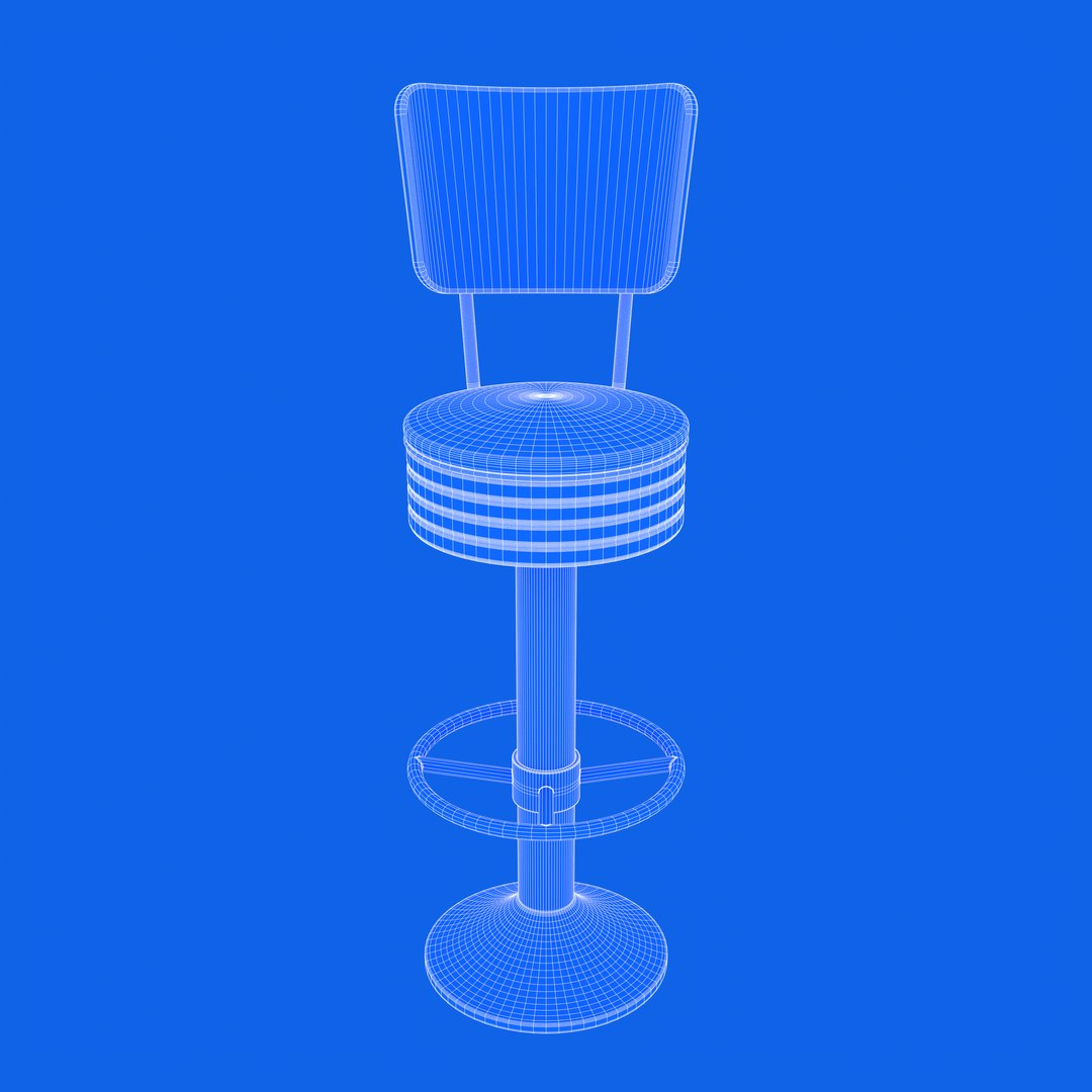 Bar Stool 3D https://p.turbosquid.com/ts-thumb/1e/caEkwI/4a/wire_front/png/1747246450/1920x1080/fit_q87/f22849187d179774c71bb8bae179b7e5a577a8e0/wire_front.jpg