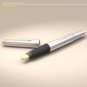 fountain pen 3d dxf
