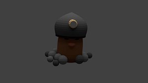 3D model miner blender