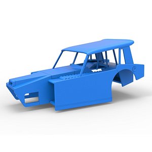 Shell of Vintage Dirt Modified stock car Version 6 Scale 1 to 25 3D model