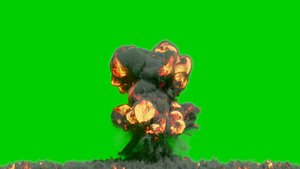 Big explosion smoke simulation blender