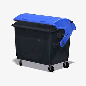 plastic dumpster garbage 3d model