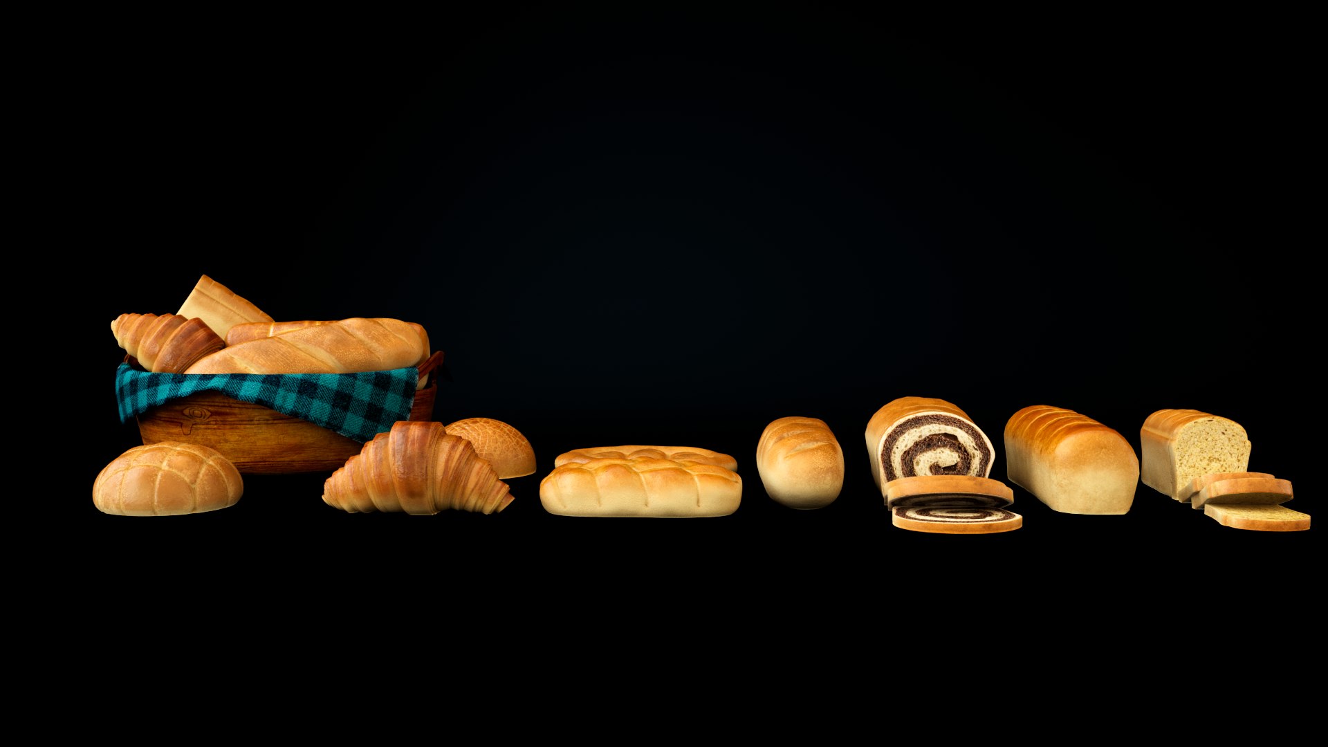 Breads 3D https://p.turbosquid.com/ts-thumb/1e/j56UqR/qS/breads_05/png/1753639420/1920x1080/fit_q87/8dd5c8bebc2a0b41f4cfacc2ac7933a651e8dddb/breads_05.jpg