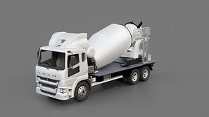 3D Mitsubishi Fuso FV51J Concrete Mixer