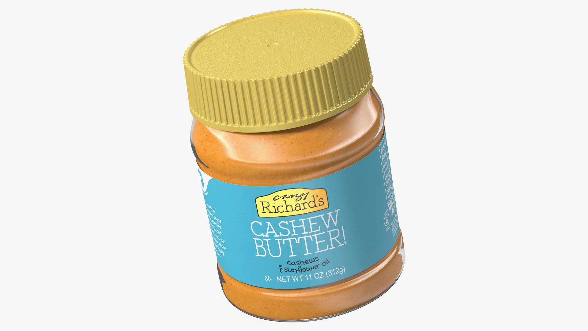Crazy Richards Natural Cashew Butter 3D model preview