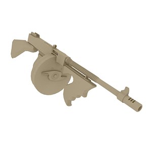 3d thompson machine gun