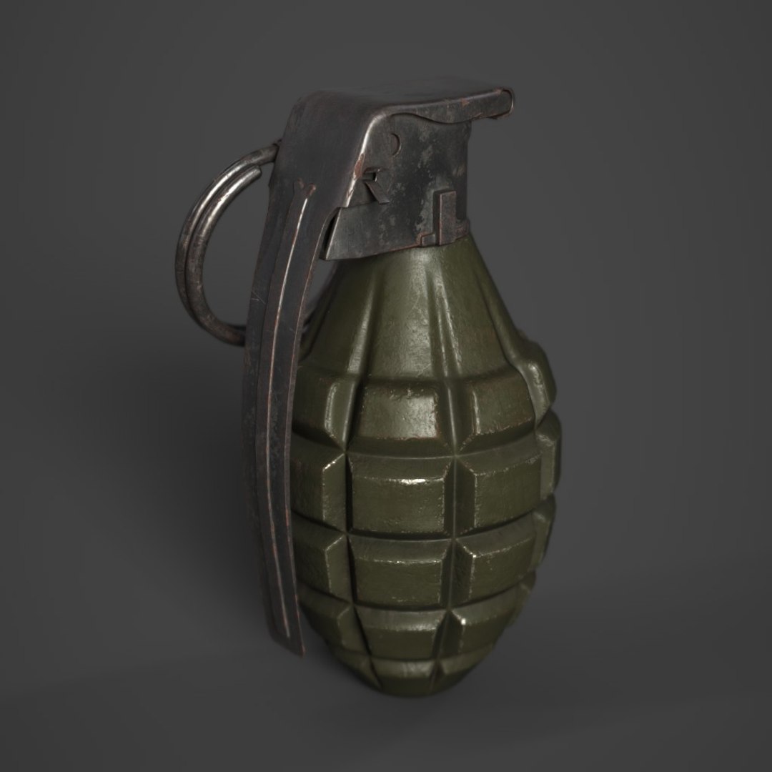 Free Mk2 Grenade 3D Model - TurboSquid 1225336