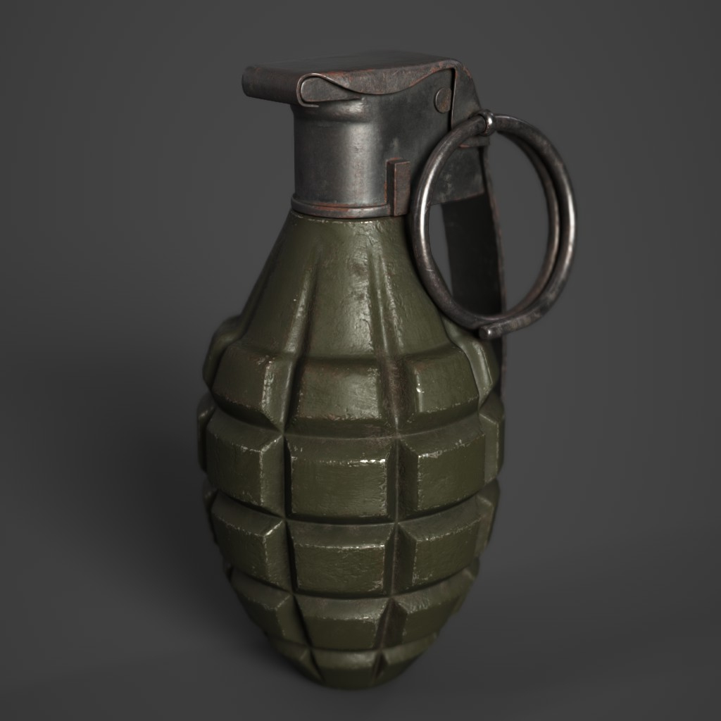 Free mk2 grenade 3D model - TurboSquid 1225336