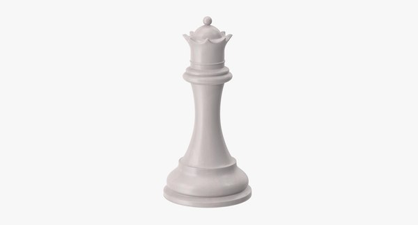 peças claro branca de Jogo de Xadrez 3d Render isolado fundo