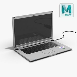 Laptop With Powercord - Maya
