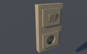 socket lightswitch 3D model
