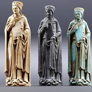 3D King sculpture model