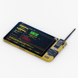Cyberpunk Tablet ICE-Breaker PBR Game-ready