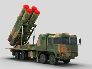 3D Chinese HQ 22 Air Defense Missile model