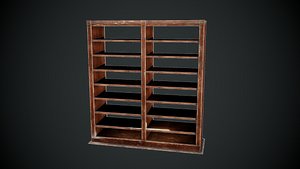 3D shelf pbr model