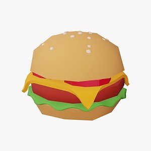 Low Poly Burger