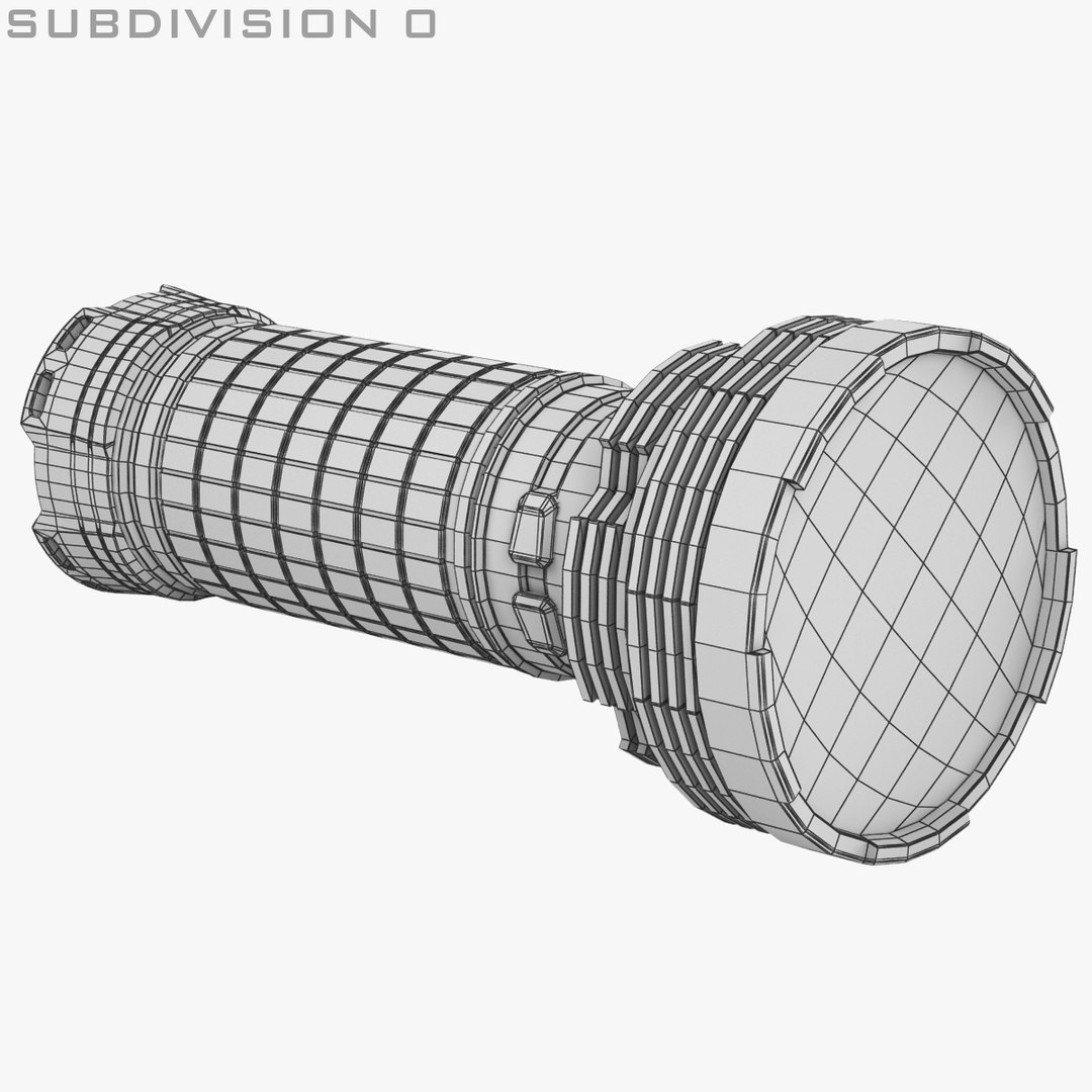 3d Model Of Flashlight Fenix Tk75 Lights