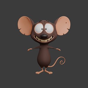 Mouse Cartoon 02 3D