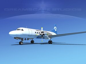 propellers convair cv-580 3d model
